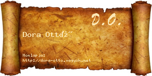 Dora Ottó névjegykártya